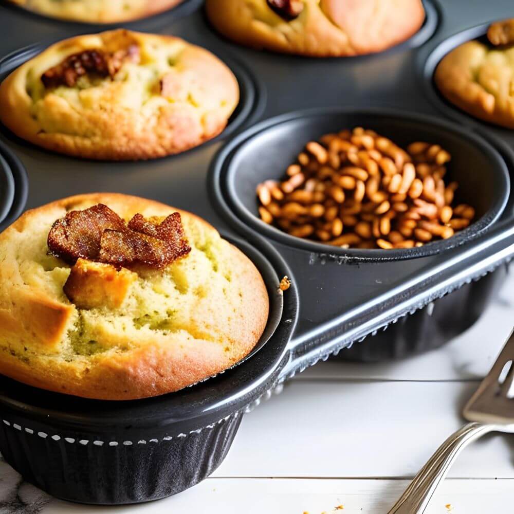 Mealworm muffins freshly baked for chicken treats